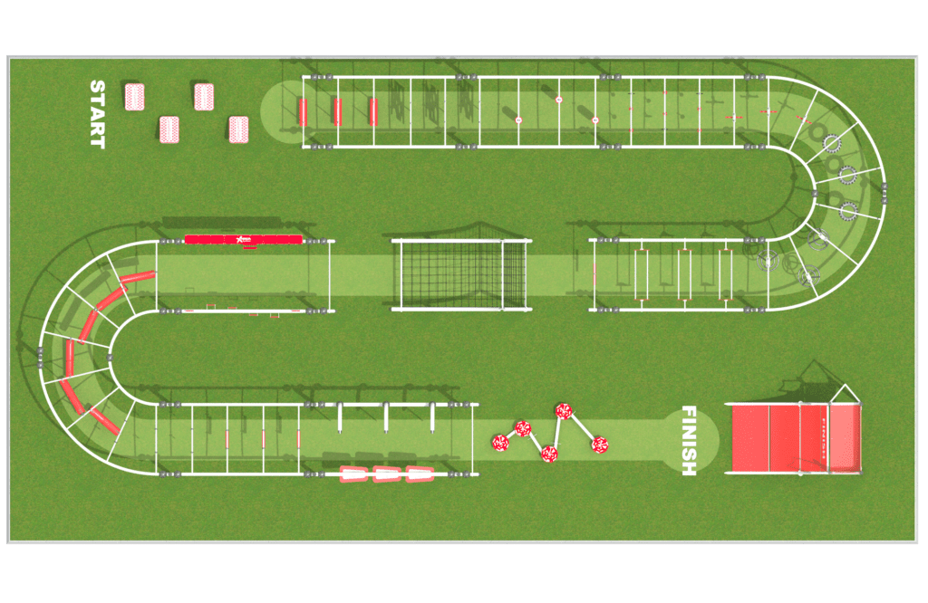 グラニック「ギリシャの村」ダイヤモンド・スクリーニング Ninja Course 3 | Greenfields Outdoor Fitness
