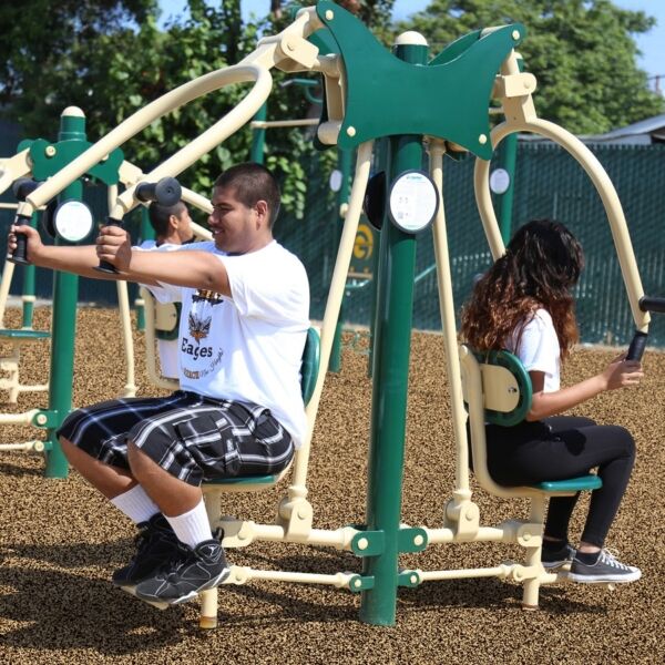 2-Person Chest Press Outdoor Fitness Equipment | Greenfields