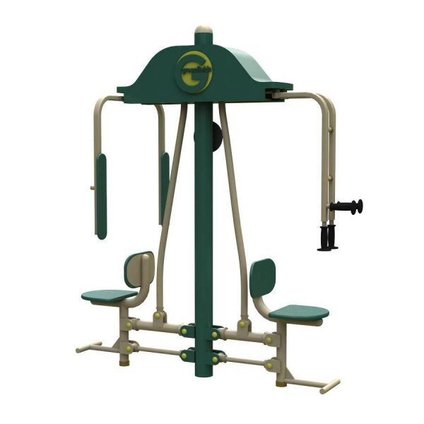 2-Person Combo Butterfly & Reverse Fly Outdoor Fitness Equipment